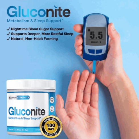 Gluconite supports balanced blood sugar while improving restful sleep